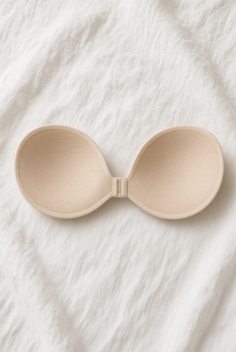 Skin Color Backless Bra